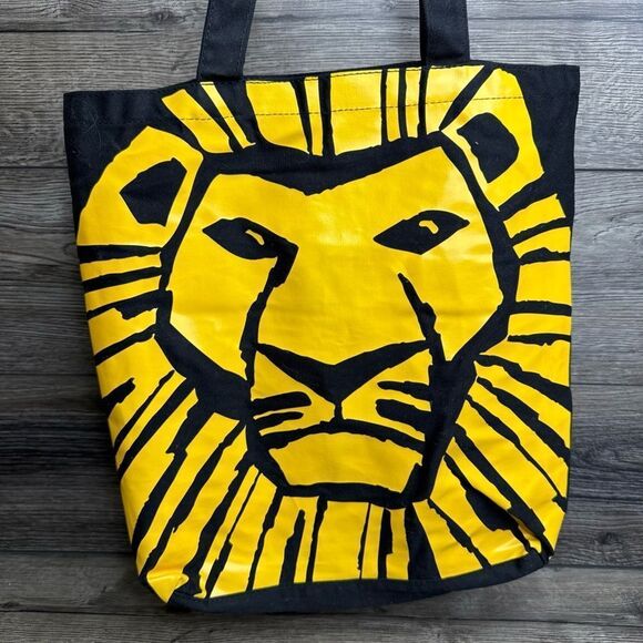 Disney The Lion King Broadway Play Musical Canvas Tote Bag Black - Picture 2 of 3
